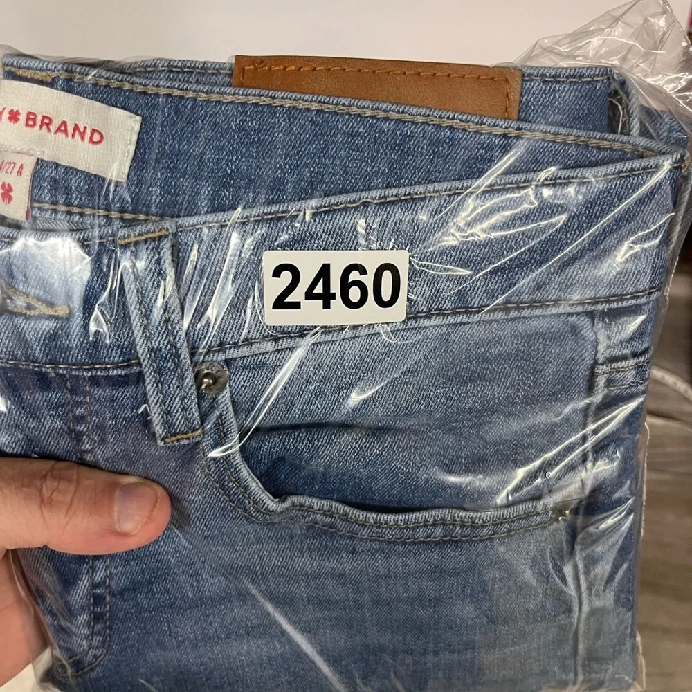 Lucky Brand Ava‎ Mid Rise Skinny Ankle Jeans Womens 4/27 Blue Denim Stretch 2460